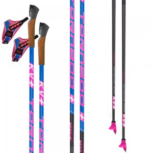 Палки лыжные TORNADO Pink/ QCD cross country pole