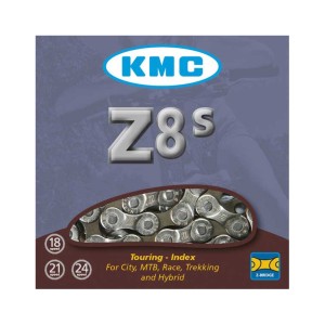 Цепь KMC Z8 серебрист./серый 7.3mm 114 зв.